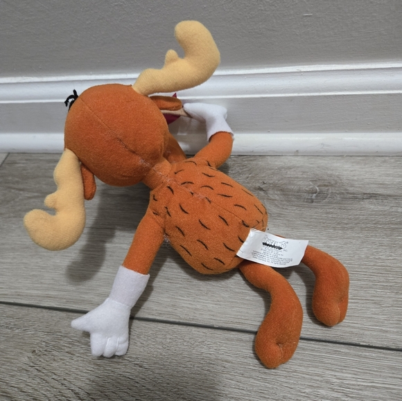 Vintage Stuffins Plush Rocky & Bullwinkle Moose Stuffed Animal - Picture 6 of 6